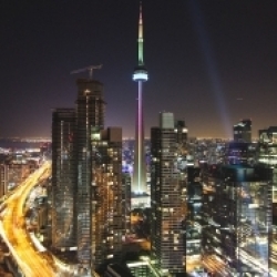 The Toronto financial district is the second largest financial centre in North America